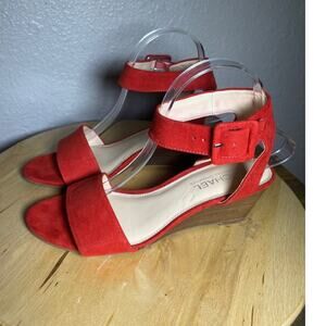 Michael Kors "Ruby' Red Strappy Sandals size 8